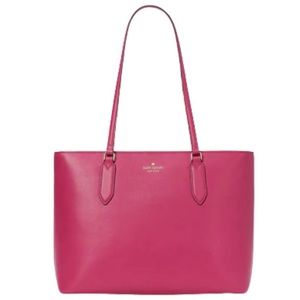Kate Spade Harper Tote Satchel Pink Large Plum Wine #WKR00064